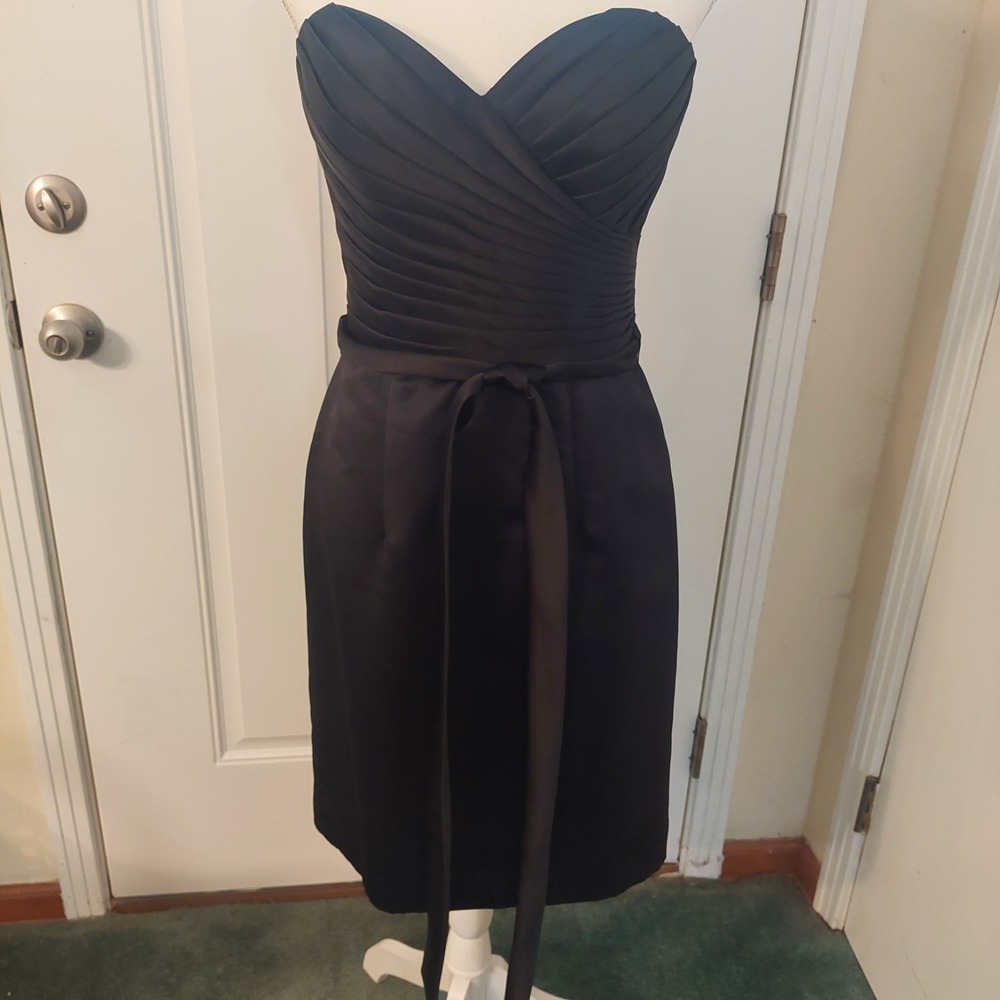 Affairs Mori Lee Womens 10 Strapless‎ Cocktail Dress Pleated Sweetheart Bodice